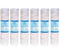 Bellerofonte Cartuccia Filtro Filo Avvolto Polipropilene per sedimenti per osmosi inversa 10" Pollici 6 PEZZI