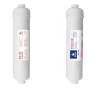 BELLEROFONTE | Set Filtri Acqua Osmosi Inversa | 2 Pezzi, Plastica e Carbone Attivo | Doppio Stadio, Filtro Sedimenti e Carbone | Riduzione sabbia, cloro e purificazione acqua potabile