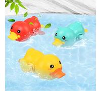 BelleStyle Bambino Giocattoli Bagno, Giochi Per Vasca Da Bagno Bambini 1 2 3 Anno, Giocattoli da Bagno galleggianti, Doccia Regalo per Bambini, Giocattolo di anatre di nuoto Set di 3