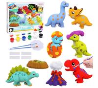 BelleStyle Dinosauro Giocattolo Bambini, Set Pittura di Malta Lavoretti Creativi Giochi Bambini, Kit Disegno di Artigianato Regalo Compleanno Natale per Ragazze e Ragazzi 5 6 7 8 9 10 11 12 Anni