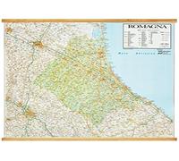 Belletti, Romagna cartina murale regionale, aste in legno, 132x99cm
