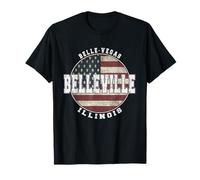Belleville, Illinois, Vendemmia, Bandiera Americana Maglietta