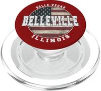 Belleville, Illinois, vendemmia, bandiera americana PopSockets PopGrip per MagSafe