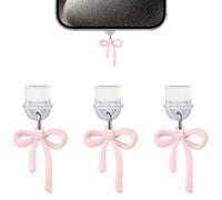BelleVive 3er-Pack Charms per Telefono e Kindle, Charms Protezione dalla Polvere compatibili con Kindle con Porta di Ricarica Type-C, Regalo Elegante per Uomini e Donne, Accessori per iPhone 16/15