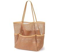 BelleVive borsa da spiaggia con mini-borsa, borse da trasporto per spiaggia, grandi borse da viaggio pieghevoli in rete per piscine, borsa a rete per spiaggia, borsa hobo per donne, borsa a tracolla