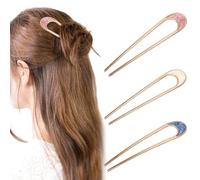 BelleVive Confezione da 3 forcine francesi, squisite forcine per capelli, forcine a forma di U, forcine per capelli per donne e ragazze per tutti i tipi di capelli