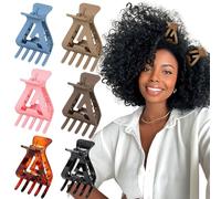 BelleVive set di 6 mollette per capelli per sollevare le radici e aumentare il volume - mollette volumizzanti per capelli ricci senza pieghe, radici voluminose e ricci elastici, multicolore