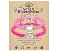 BelleVive Set di braccialetti per l'inizio della scuola, regalo per madre e figlia, per il primo giorno di scuola, braccialetti per mamma e me, per madre e figlia, ragazze e ragazzi