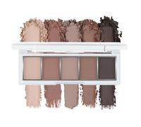 BelleVive Trucco neutro nude-marrone ombretto, 5 colori vellutati e opachi, ombretto nude color talpa, trucco naturale per tutti i giorni, di lunga durata, 06#