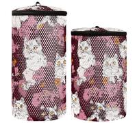 Bellezza Angoracats Turco Borgogna Scarpe Lavaggio Borse Per Scarpe Da Tennis Borsa Per Lavatrice 2 pz Scarpe Sacchetto Della Lavanderia Borsa Per Lavare le, Bellezza Angoracats Turco Borgogna, 1