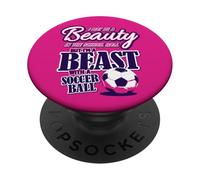 Bellezza Bestia Calcio PopSockets PopGrip Adesivo