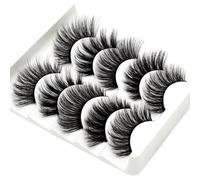 Bellezza Ciglia Naturali Di Bellezza Tenue - Ciglia sbagliate | Ciglia 3d Lunghe | Eyelashes Cluster-falche | Ciglia Strisce Di Gatto, Trucco, Volume Di Luce, Breve