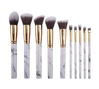 Bellezza Cosmetici Set Di Pennelli For Il Trucco 10 Pezzi Pennello For Contour Blush Correttore Ombretto Ideali Per Principianti(White)
