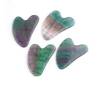 Bellezza Cura Della Pelle Guasha Raschietto Fluorite Naturale Gua Sha Massaggio Facciale Viso Strumento Sottile Gouach Pelle Raschiante Massaggiatore 1 PZ decorazione della stanza