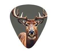 Bellezza Deer Stampa Organizer Scatola di Immagazzinaggio Spessore Differente Plettri Chitarra Acust