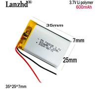 Bellezza della batteria ai polimeri di litio da 3,7 V Per la luce notturna del dispositivo Batteria al litio dell'altoparlante Bluetooth 702535 600 mAh