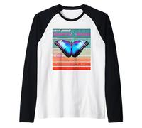 Bellezza delle Farfalle e Insetti fragili Amanti delle Maglia con Maniche Raglan