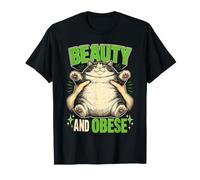 Bellezza E Obeso Chonky Cat Funny Meme Maglietta