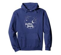 Bellezza Incantevole: Incantevole Cappello da Strega Luna Stelle Felpa con Cappuccio, Unisex per Adulti, Navy, M