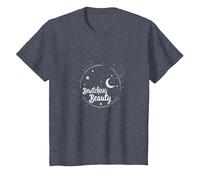 Bellezza Incantevole: Incantevole Cappello da Strega Luna Stelle Maglietta, Bambini, Pervinca, 6 Anni