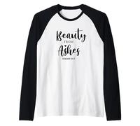 Bellezza per Le Ceneri Verso Isaia 61:3 Maglia con Maniche Raglan