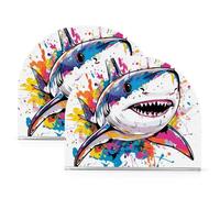 Bellezza Pesce mare Pittura Acrilico Portatovaglioli Set per Farmhouse Cocktail freestanding Paper Towel Holder controsoffitto Home Decor