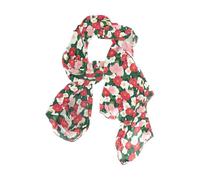 Bellezza Primavera Rosso e FIORI Fascia lunga sciarpa avvolgente carino per le donne per la sera bufandas para mujer elegantes