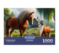 Belli Cavalli 1000 Pezzi e qualità garantita Giochi Educativi ny And Artistic Ideale per il Rilassamento Bello Puzzle Decorazione per la Casa per Donne e Uomini Regali 70x50cm/1000pc