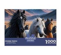 Belli Cavalli 1000 Pezzi Giochi Educativi ny And Artistic Ideale per il Rilassamento Bello Puzzle Decorazione per la Casa per Donne e Uomini Regali 38x26cm / 1000 pezzi e bellezza