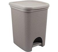 BELLI E FORTI BF32201 Pattumiera a Pedale, 18 Lt Intreccio, Tortora