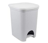 Belli e FORTI BF32203 Pattumiera a Pedale, 18 Lt Intreccio, Bianco
