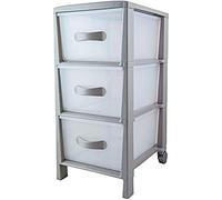 BELLI E FORTI Cassettiera, Polipropilene, Tortora, Grande