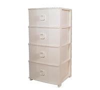 BELLI E FORTI Cassettiera Pratika Kool 4 Cassetti Bianca 37,5 x 37 x 80 cm