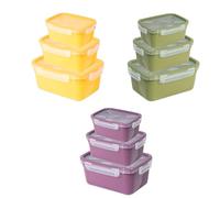 BELLI E FORTI Set 3 Pezzi Contenitori Frigobox Click Ermetico Rettangolare Panama