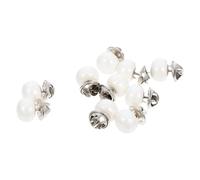 BELLIFFY 10 Pezzi Bottoni Invisibili per Camicie e Scialli Accessori per Abbigliamento Decorativi Leggeri e Facili da Applicare Bottoni a Scialle in Finta Perla per Uso Quotidiano e