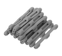 BELLIFFY 10 Pezzi Coperture in Silicone Antiscivolo per Aste di Occhiali, Gommini Auricolari Morbidi Grigi per Protezione Orecchie, Supporti Stabili Compatibili Montature Diverse per Uso