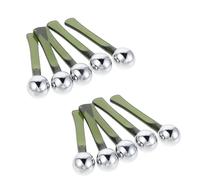BELLIFFY 10 Pezzi Rullo Massaggiatore per Crema Occhi in Metallo Stick Portatile Verde Scuro Applicatore Preciso e Rinfrescante per Cura Contorno Occhi Stimola Circolazione e Riduce