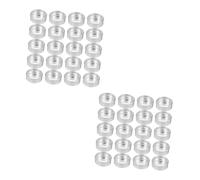 BELLIFFY 100 Pz Scocca in Alluminio Tazza Per Realizzare Candele Tazze Da Tè Vuote Accessori Per Lumini Tazze Di Barattoli Di Luce Del Tè Porta Barattoli Di Vuoti