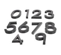 BELLIFFY 10pezzi Numeri Civici Adesivi in Abs Resistente Design Elegante per Porte Casa Ufficio e Cassette Postali Decorazione Durevole e Antiscivolo per Interni ed Esterni