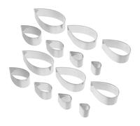 BELLIFFY 14 Pezzi Tagliapasta Petali in Acciaio Inossidabile per Fondente e Gumpaste Stampi Fiore Goccia per Decorazioni Cupcake Modelli per Fiori di Pasta di Zucchero e Argilla Strumenti