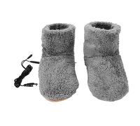BELLIFFY 1paio Usb Rechargeable Foot Warmer Calzature Elettriche Riscaldanti Per Inverno Scarpe Comfort Peluche Per Mantenere Piedi Caldi Per Famiglie