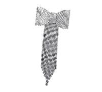 BELLIFFY 1pc Forcina Nappa Lunga Strass Fiocco Ornamento Da Donna Per Matrimoni Feste