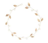 BELLIFFY 1pezzi Cerchietto Sposa Lega Con Decorazione Foglia Elegante Accessorio Per Matrimonio Acconciatura Per Cerimonie e Occasioni Speciali Design Chic e Retro Ottimo Per Ogni e
