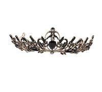 BELLIFFY 1pezzi Corona in Lega Per Sposa Strass Accessorio Nuziale Elegante Copricapo Barocco Adatto Matrimoni e Feste