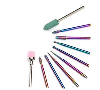 BELLIFFY 1set Punte Tungsteno Per Trapano Per Unghie Accessori Per Manicure e Pedicure Compatibile Macchine Elettriche Per Rifinire Cuticole e Unghie