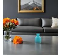 BELLIFFY 2 Bottiglie Diffusore di Oli Essenziali Cilindrico in Vetro Blu 150Ml senza Coperchio Flacone Vuoto per Bastoncini di Giunco Contenitore Ricaricabile per Aromaterapia e Profumi