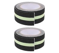 BELLIFFY 2 Nastro Antiscivolo per Scale Adesivo con Superficie Sabbiosa e Luminescente Strisce Antiscivolo per Interni ed Esterni Facile da Tagliare e Resistente per Sicurezza