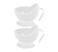 BELLIFFY 2 pezzi Ciotola con Ventosa Antiscivolo Stoviglie Adattive per Anziani e Disabili Resistente e Leggera per Pasti Autonomi Sicuri