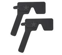 BELLIFFY 2 Pezzi Occlusore Oculare Foro Nero, Copertura Morbida per Occhi per Esame Visivo Professionale, Dispositivo di Occlusione per Test Ottici e Misurazione Visiva