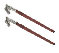 BELLIFFY 2 Pezzi Portapenne Calligrafici in Legno e Lega, Set da 2, Compatibili Pennini Stub Italici, Adatti per Disegno Creativo e Poster Making